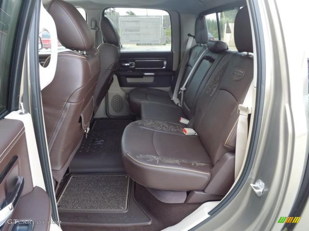 Canyon Brown/Light Frost Beige Interior 2013 Ram 1500 Laramie Longhorn Crew Cab Photo #79113789