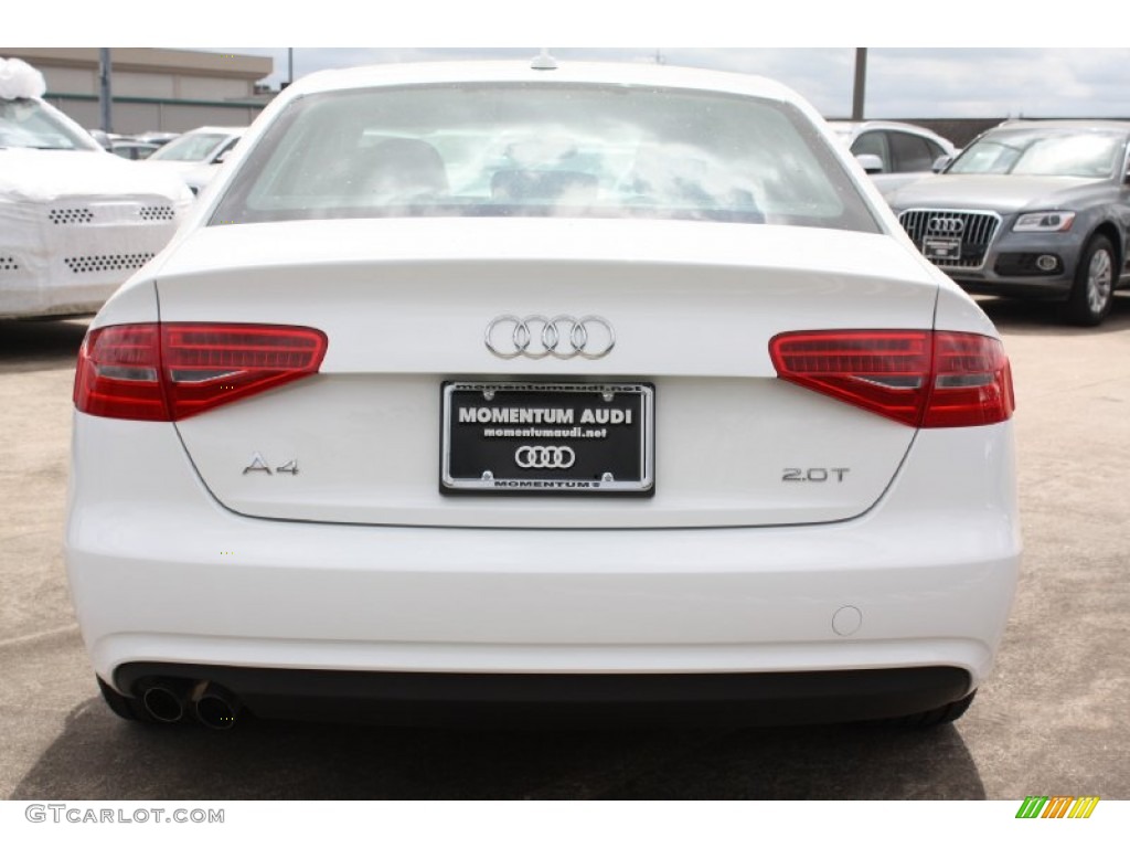 2013 A4 2.0T quattro Sedan - Ibis White / Black photo #7