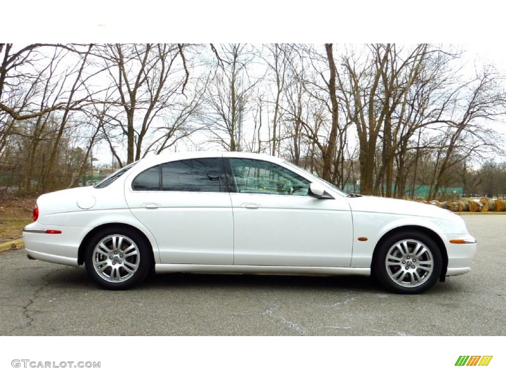 White Onyx 2003 Jaguar S-Type 4.2 Exterior Photo #79116229