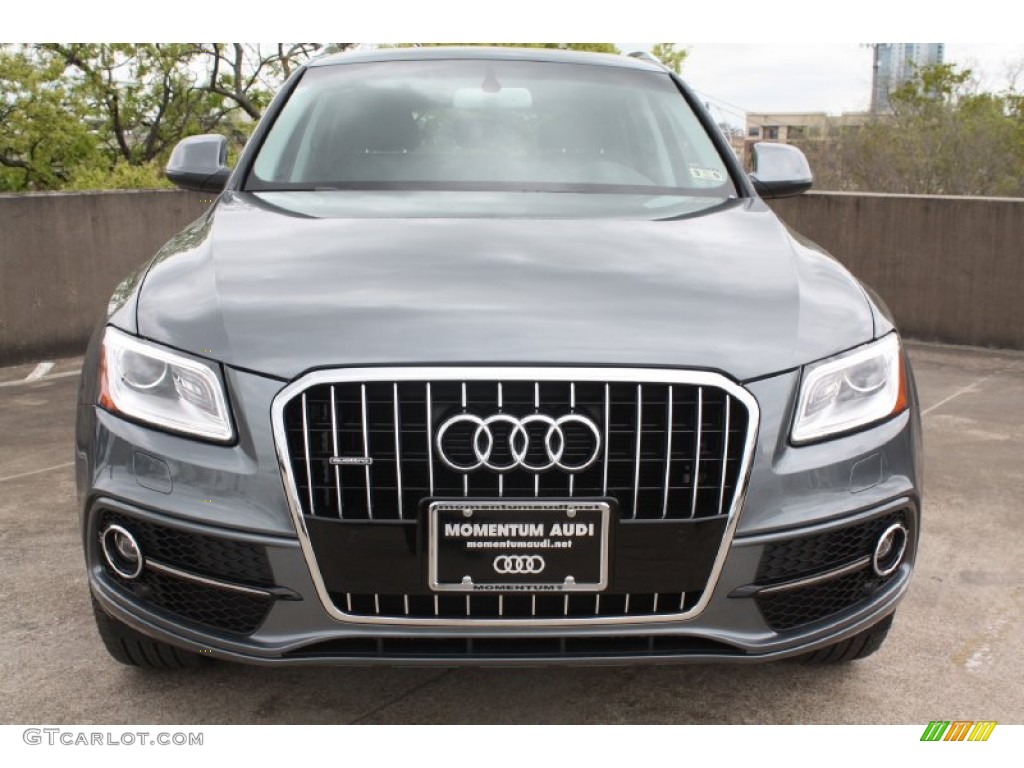 2013 Q5 3.0 TFSI quattro - Monsoon Gray Metallic / Black photo #2