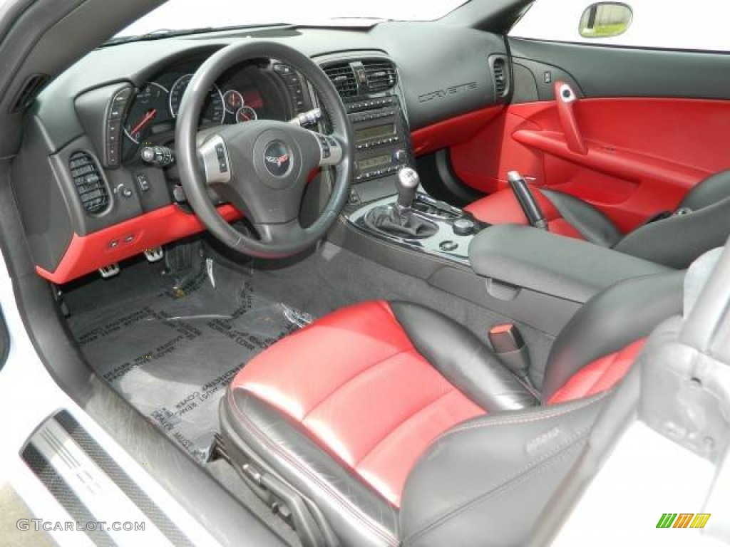 Red Interior 2011 Chevrolet Corvette Grand Sport Convertible Photo #79116298