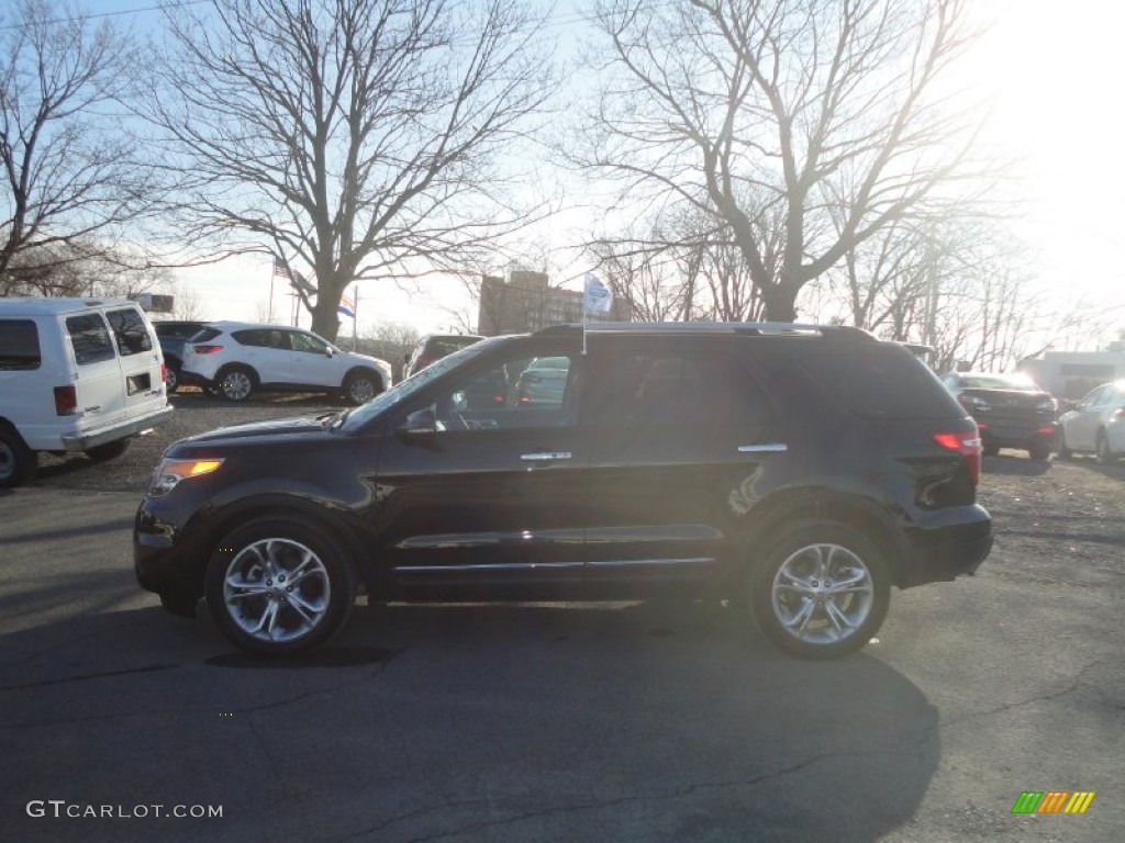 2013 Explorer Limited 4WD - Tuxedo Black Metallic / Charcoal Black photo #2