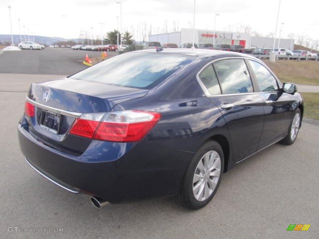 2013 Accord EX-L Sedan - Obsidian Blue Pearl / Gray photo #18