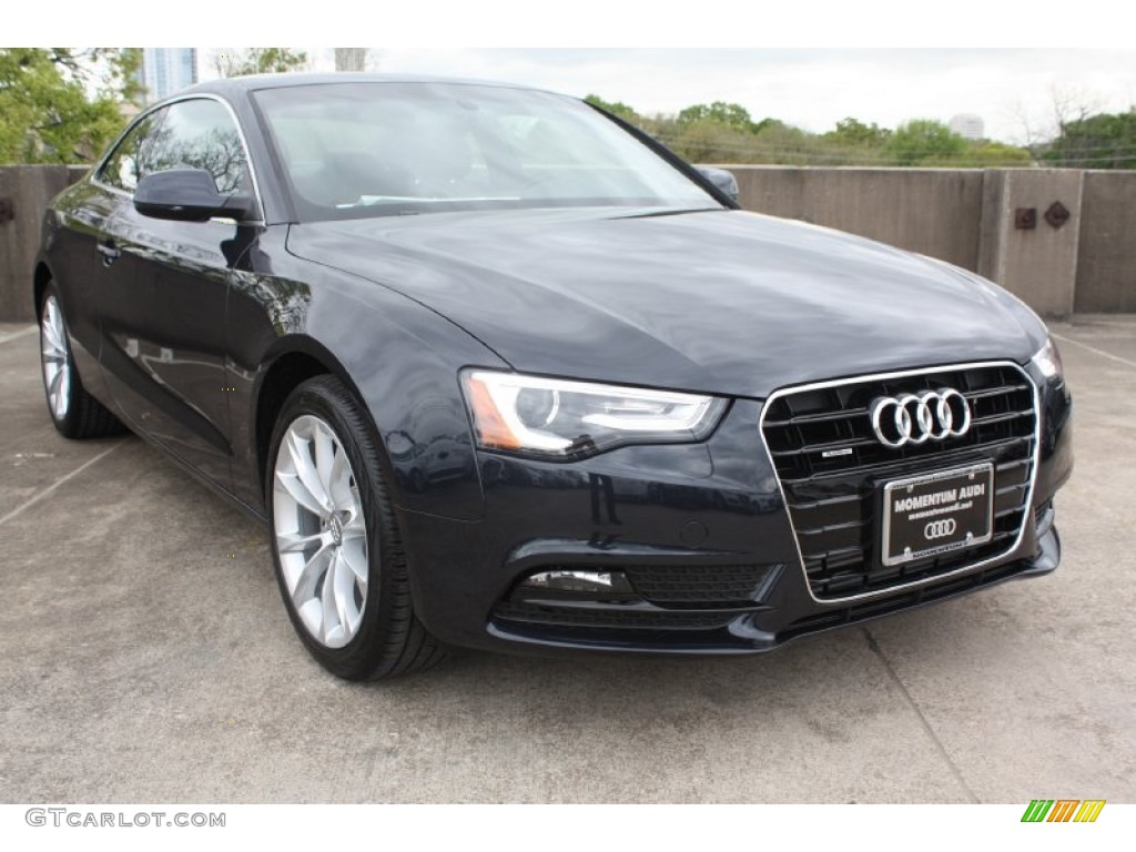 2013 A5 2.0T quattro Coupe - Moonlight Blue Metallic / Chestnut Brown photo #1