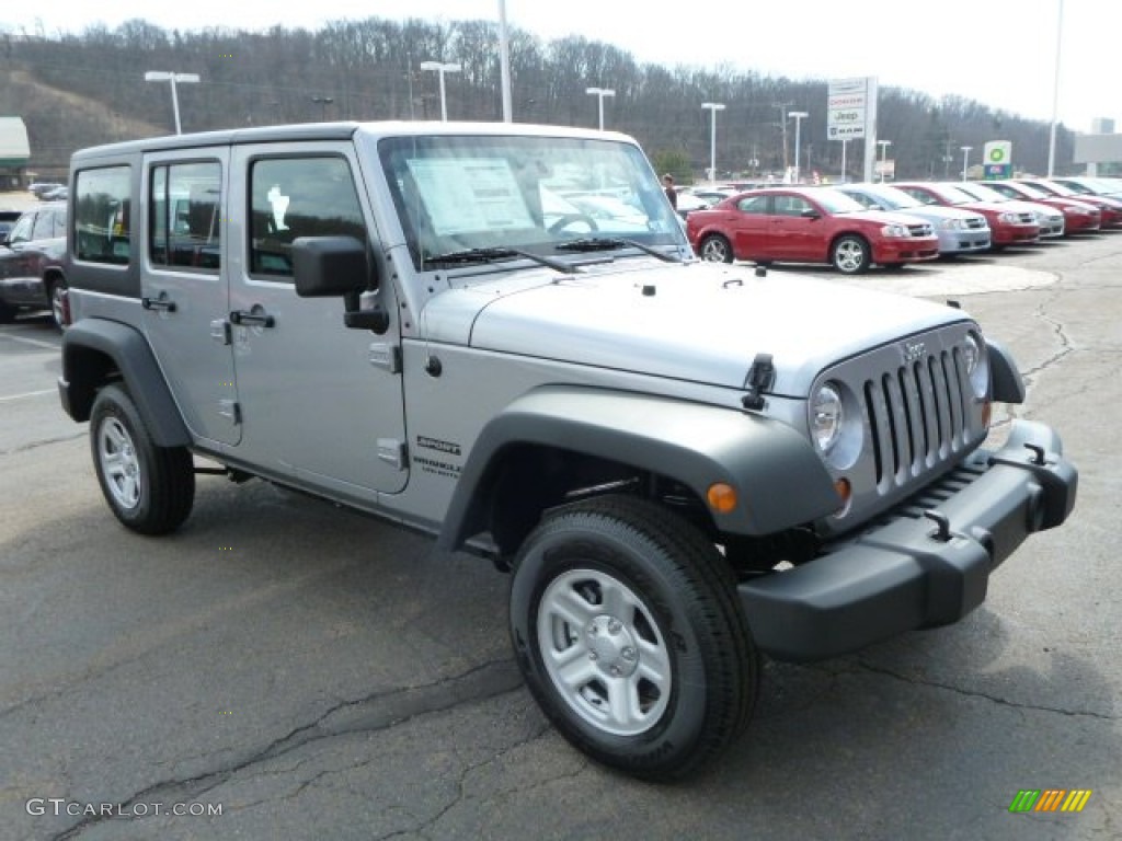 2013 Wrangler Unlimited Sport 4x4 - Billet Silver Metallic / Black photo #7