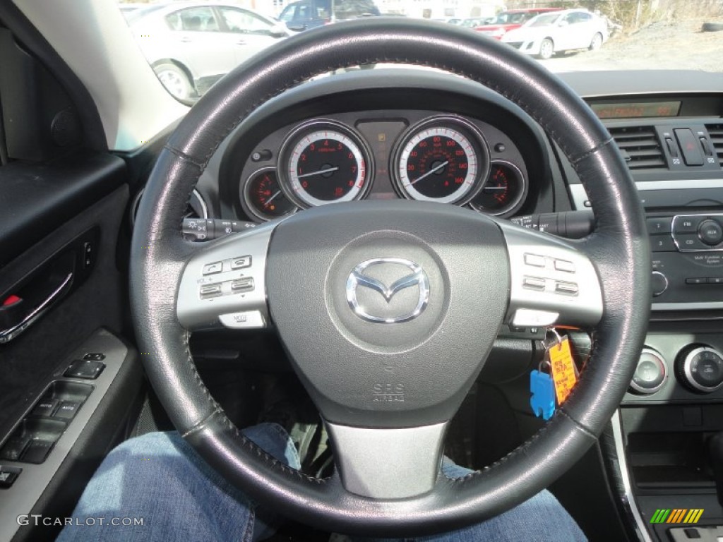 2010 MAZDA6 s Touring Sedan - Black Cherry Metallic / Black photo #13