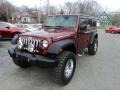 2009 Red Rock Crystal Pearl Jeep Wrangler Unlimited Rubicon 4x4  photo #2
