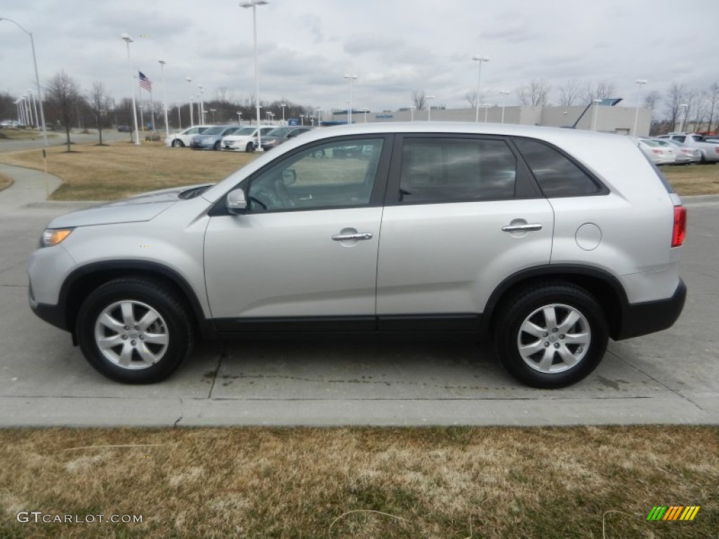 2012 Sorento LX - Bright Silver / Black photo #6