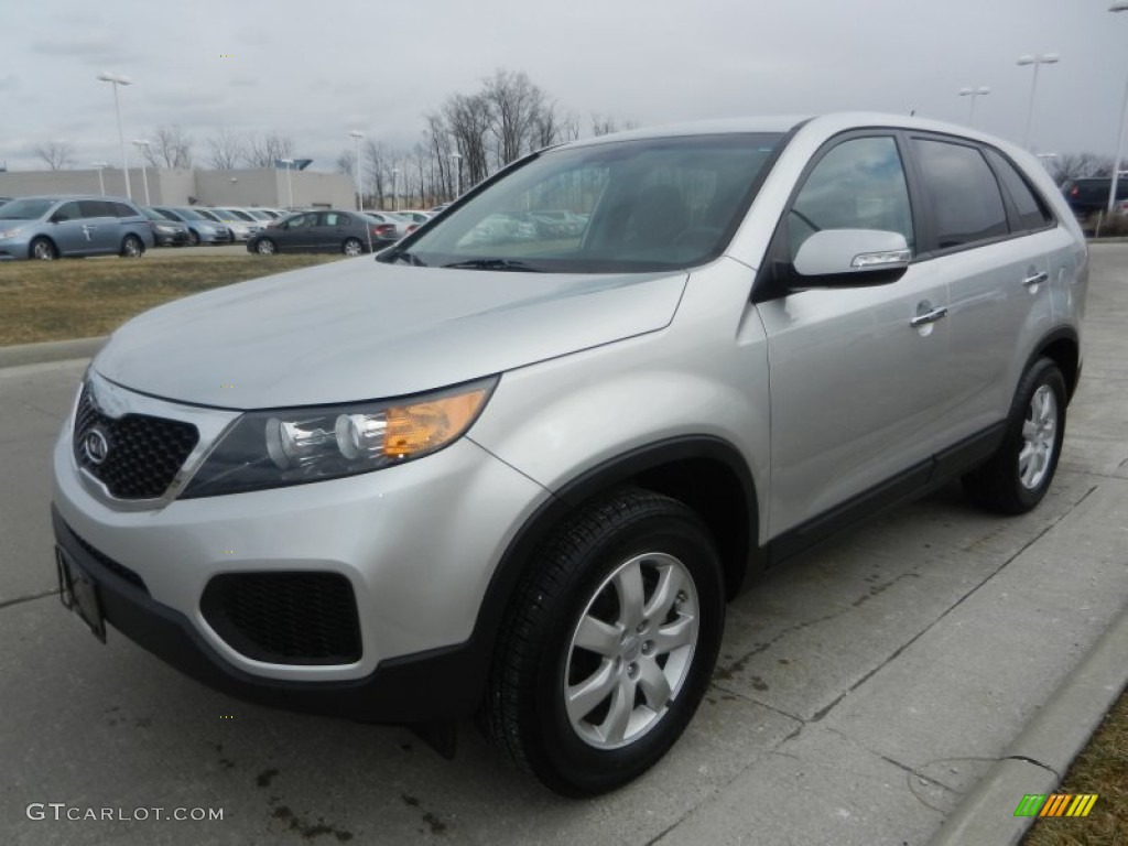 2012 Sorento LX - Bright Silver / Black photo #7