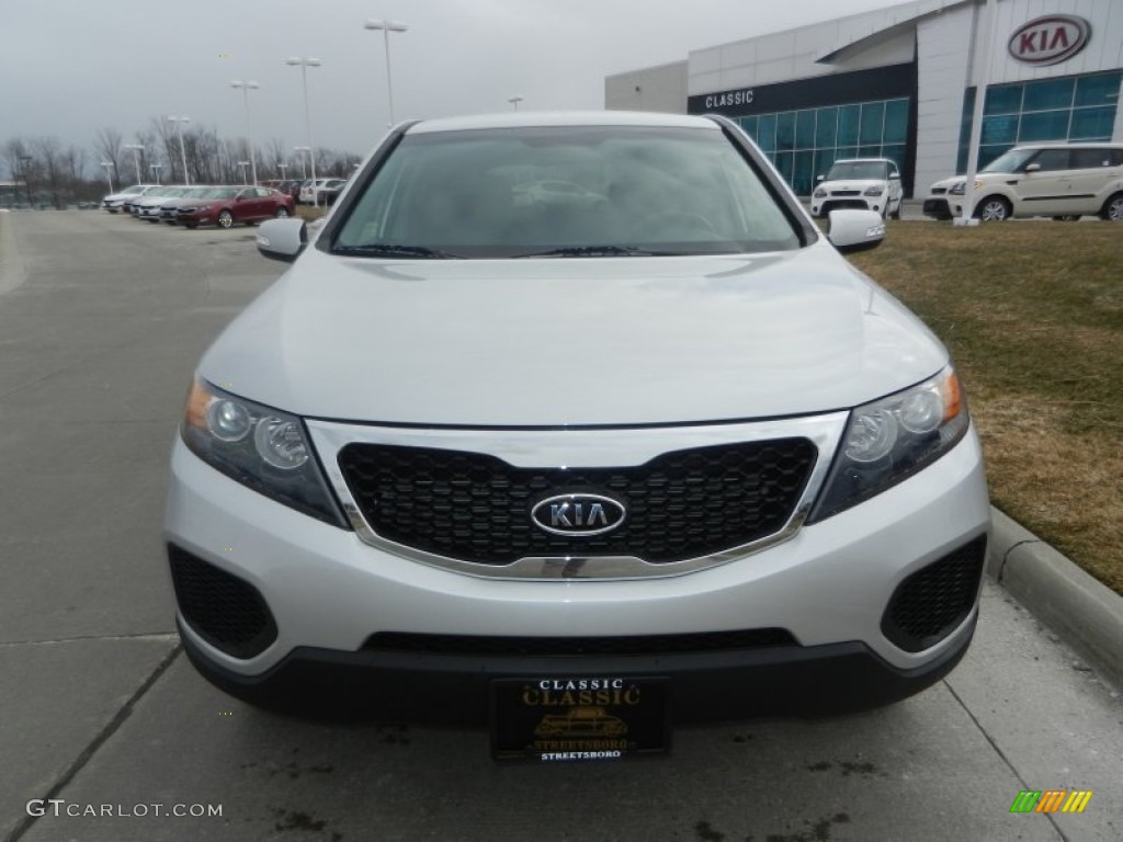 2012 Sorento LX - Bright Silver / Black photo #8