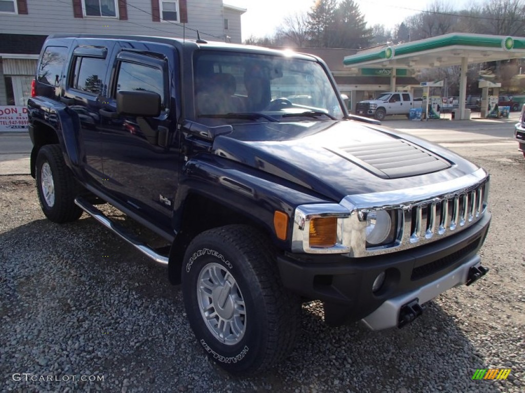 2009 H3  - All-Terrain Blue / Light Cashmere/Ebony photo #3