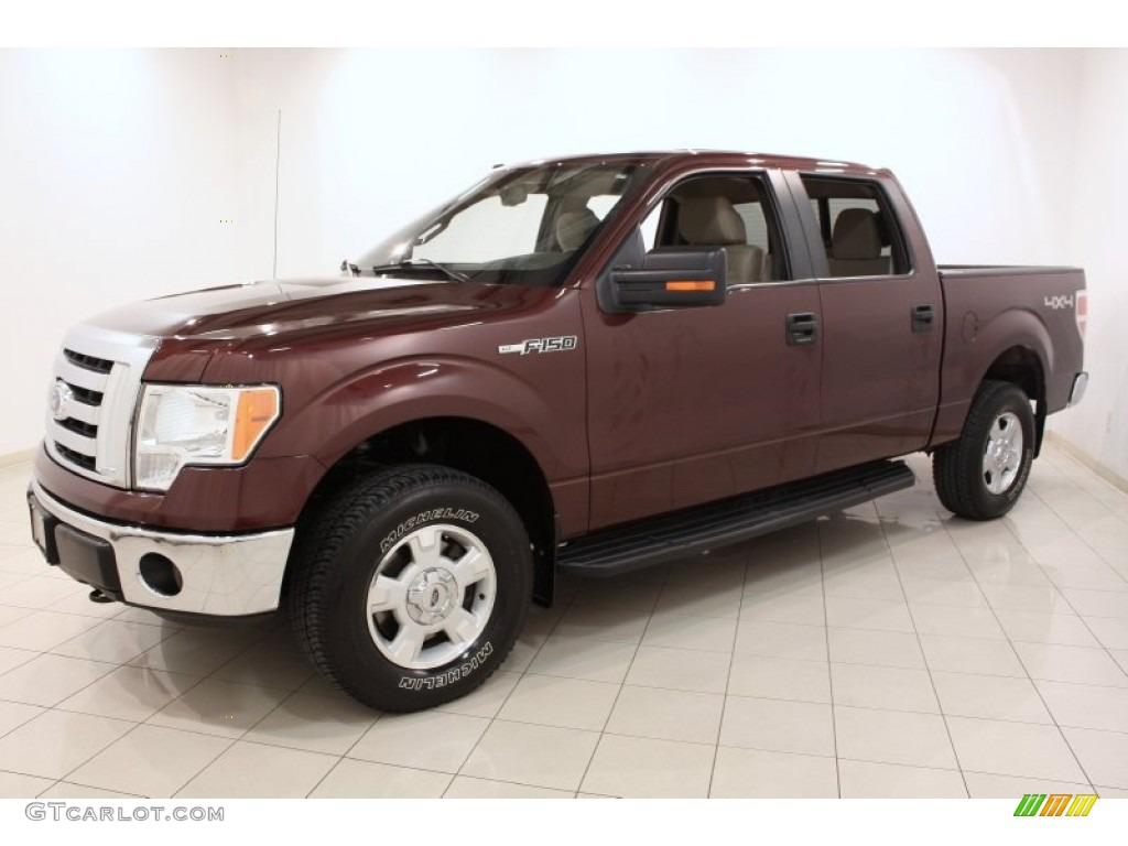 Royal Red Metallic 2010 Ford F150 XLT SuperCrew 4x4 Exterior Photo #79121695