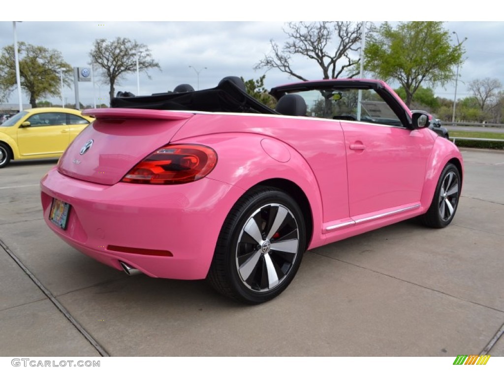 2013 Beetle Turbo Convertible - Custom Pink / Titan Black photo #2