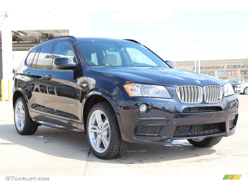 2013 X3 xDrive 35i - Carbon Black Metallic / Oyster photo #2