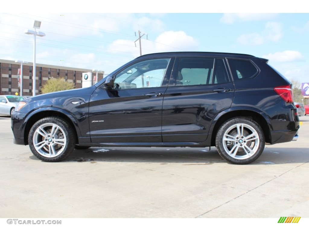 2013 X3 xDrive 35i - Carbon Black Metallic / Oyster photo #4