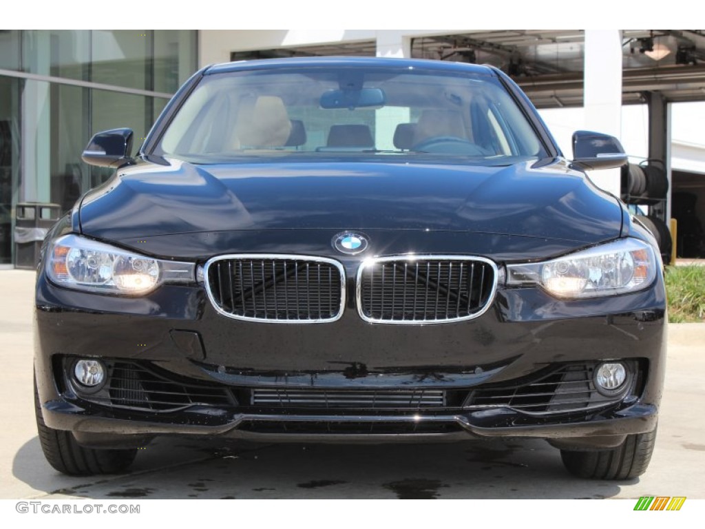 2013 3 Series 328i Sedan - Jet Black / Venetian Beige photo #7