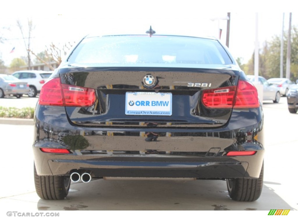 2013 3 Series 328i Sedan - Jet Black / Venetian Beige photo #8