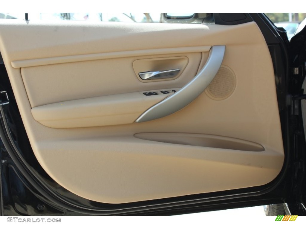 2013 3 Series 328i Sedan - Jet Black / Venetian Beige photo #13