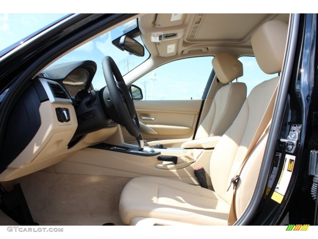 2013 3 Series 328i Sedan - Jet Black / Venetian Beige photo #14