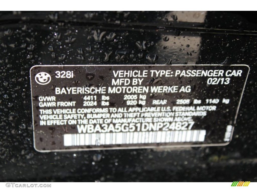 2013 3 Series 328i Sedan - Jet Black / Venetian Beige photo #37