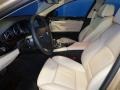 Oyster/Black 2012 BMW 5 Series 550i xDrive Sedan Interior Color