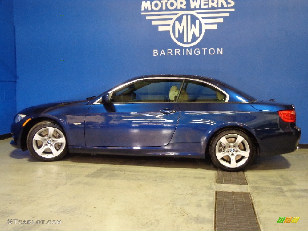 2011 3 Series 335i Convertible - Deep Sea Blue Metallic / Oyster/Black Dakota Leather photo #4