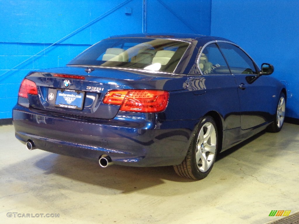 2011 3 Series 335i Convertible - Deep Sea Blue Metallic / Oyster/Black Dakota Leather photo #10