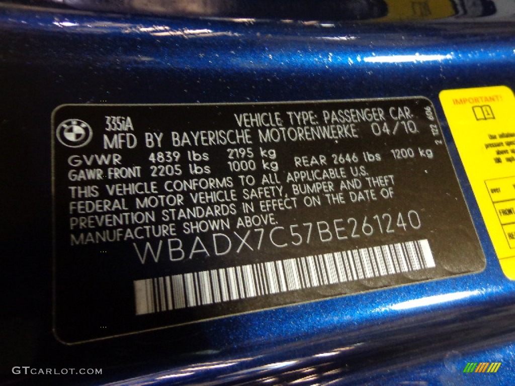 2011 3 Series 335i Convertible - Deep Sea Blue Metallic / Oyster/Black Dakota Leather photo #23