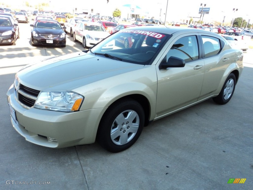 2010 Avenger SXT - White Gold / Dark Slate Gray photo #1