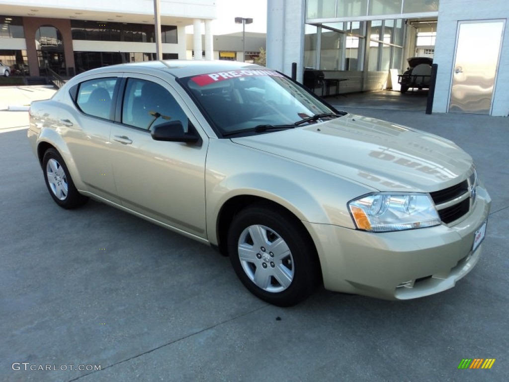 2010 Avenger SXT - White Gold / Dark Slate Gray photo #2