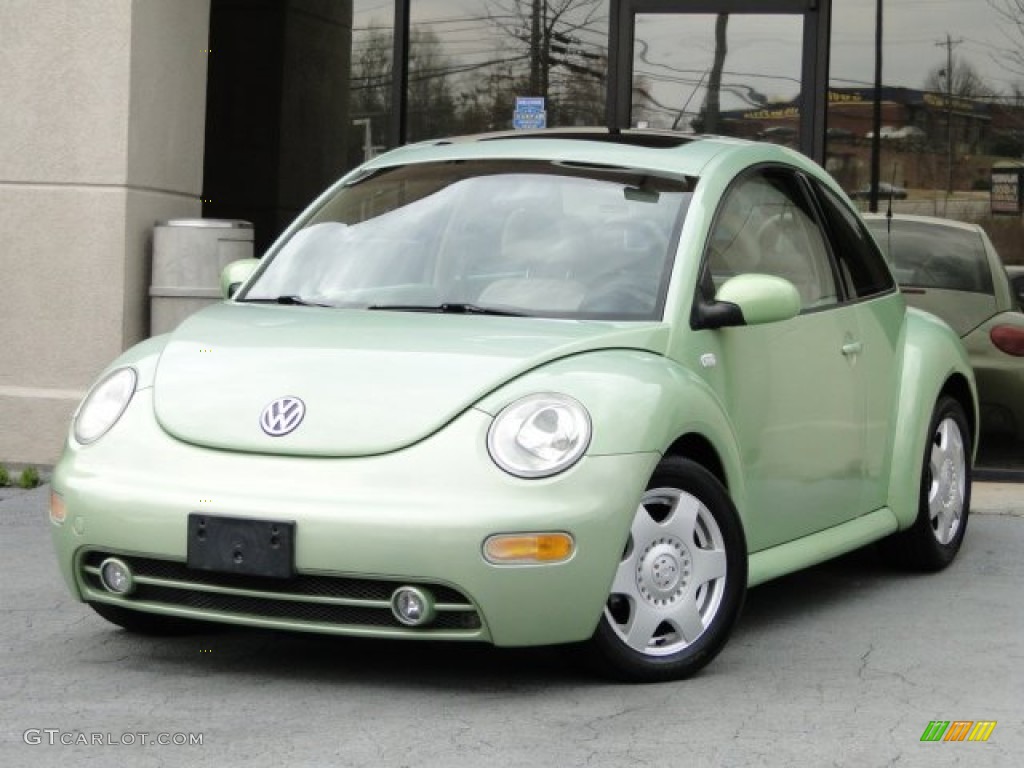 Cyber Green Metallic 2001 Volkswagen New Beetle GLS Coupe Exterior Photo #79129002
