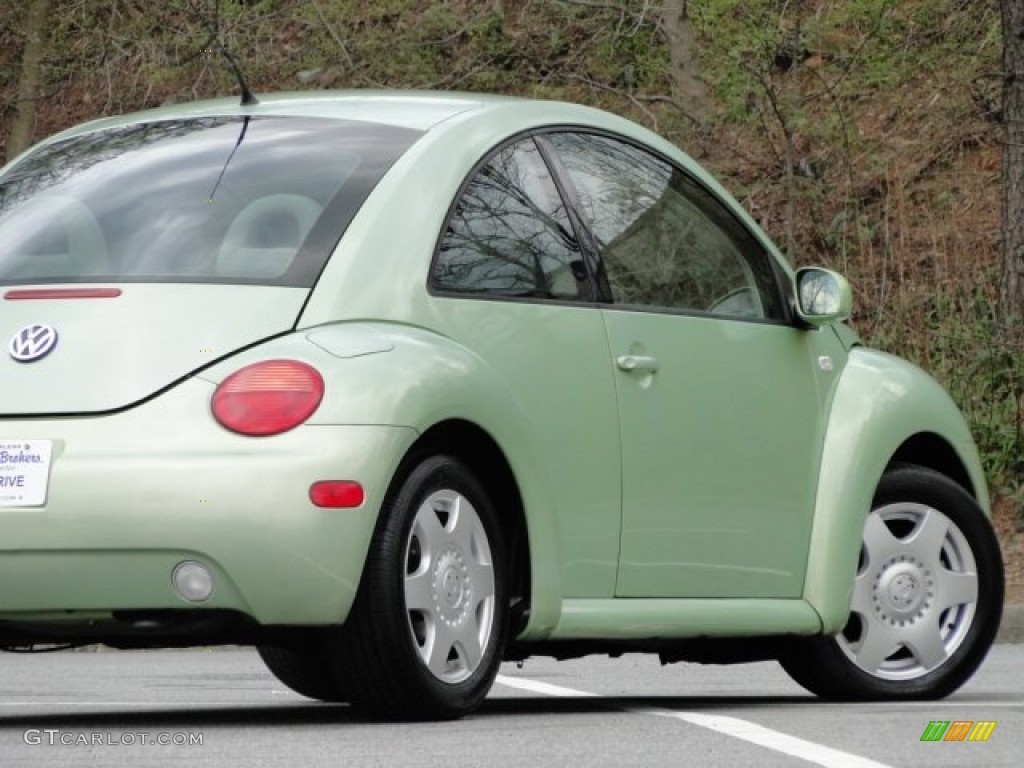 2001 New Beetle GLS Coupe - Cyber Green Metallic / Cream photo #3