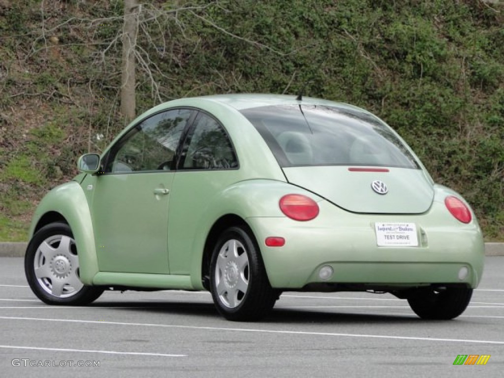 2001 New Beetle GLS Coupe - Cyber Green Metallic / Cream photo #4