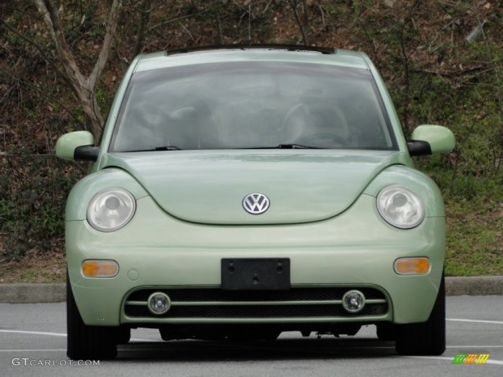 2001 New Beetle GLS Coupe - Cyber Green Metallic / Cream photo #9