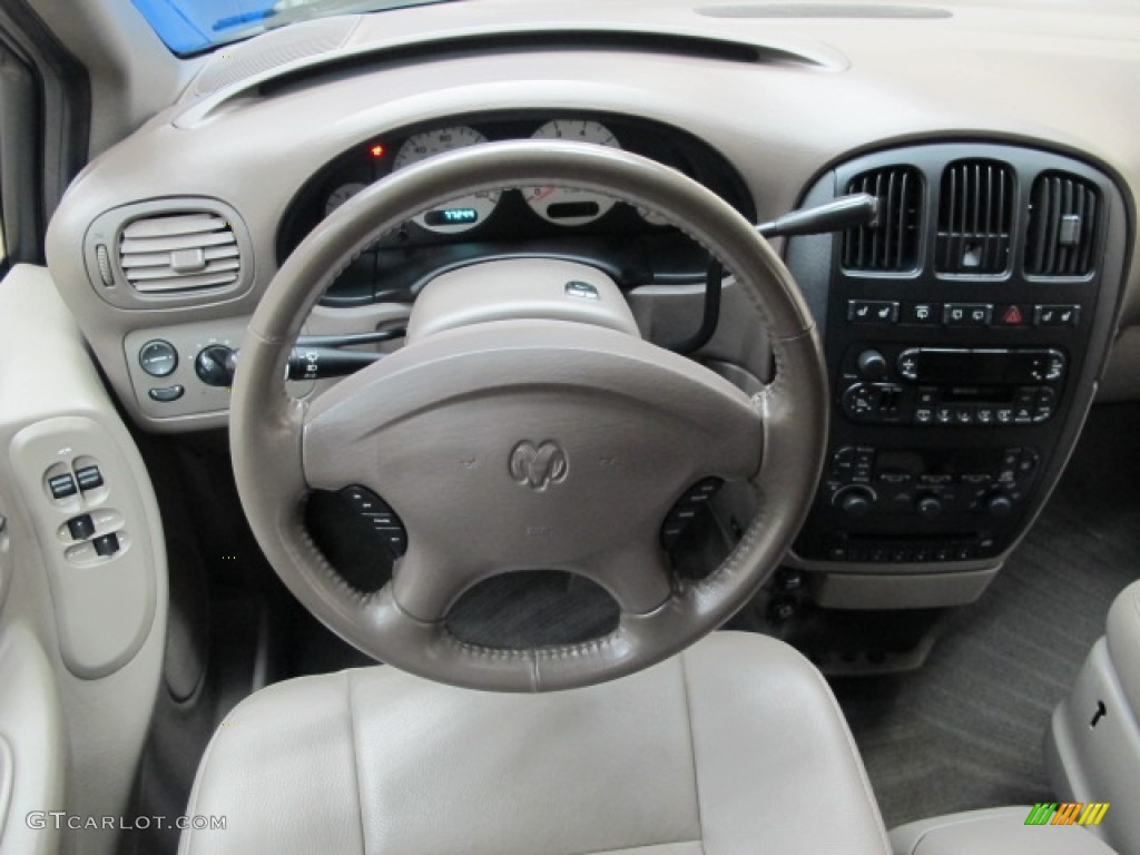 2003 Dodge Grand Caravan ES Taupe Steering Wheel Photo #79130391