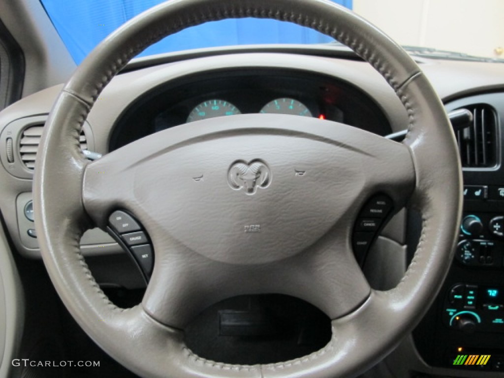 2003 Dodge Grand Caravan ES Taupe Steering Wheel Photo #79130487