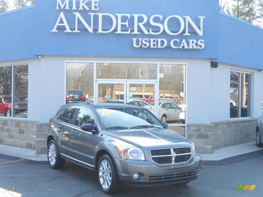 2012 Caliber SXT Plus - Tungsten Metallic / Dark Slate Gray photo #1