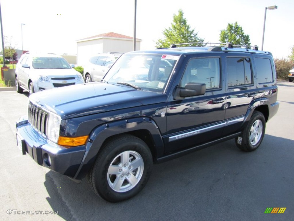 2006 Commander Limited 4x4 - Midnight Blue Pearl / Dark Slate Gray/Light Graystone photo #3