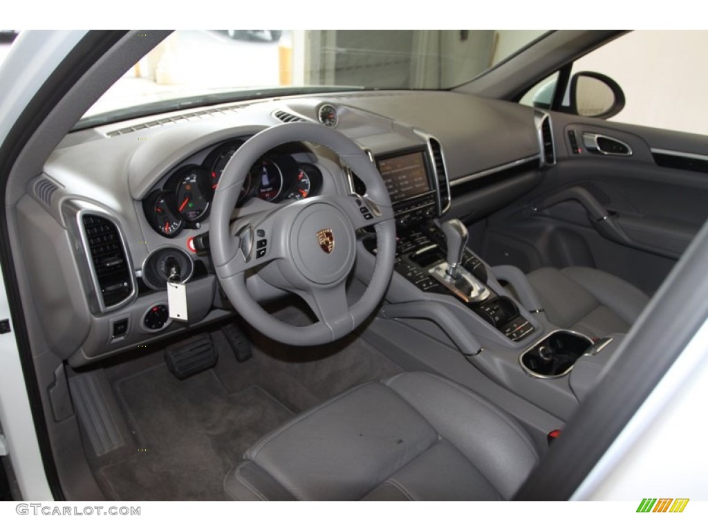 Platinum Grey Interior 2012 Porsche Cayenne Standard Cayenne Model Photo #79133283
