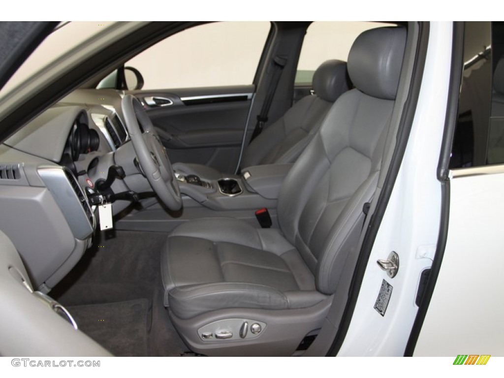Platinum Grey Interior 2012 Porsche Cayenne Standard Cayenne Model Photo #79133301