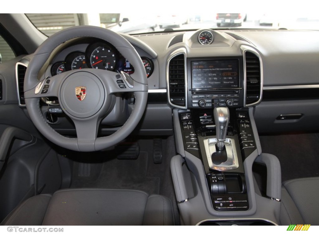 2012 Porsche Cayenne Standard Cayenne Model Platinum Grey Dashboard Photo #79133373