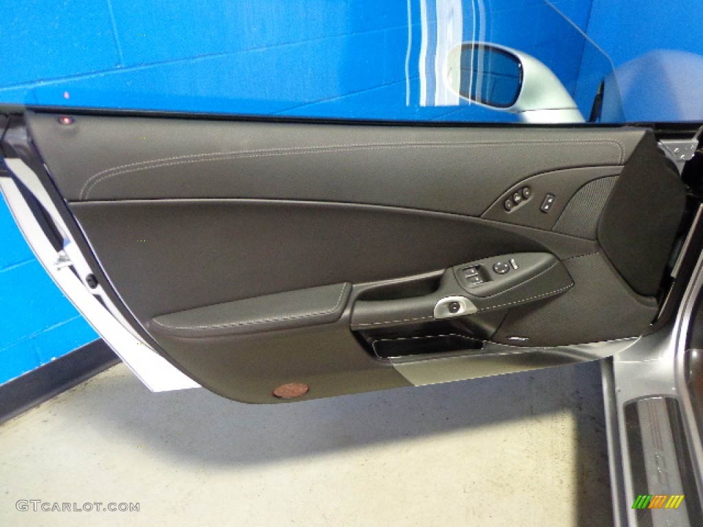 2012 Chevrolet Corvette Grand Sport Convertible Ebony Door Panel Photo #79133589
