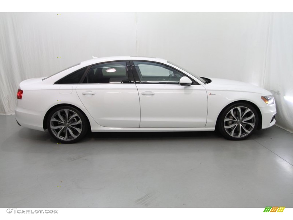 2012 A6 3.0T quattro Sedan - Glacier White Metallic / Nougat Brown photo #2