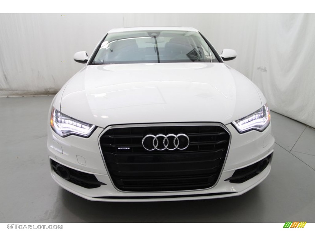 2012 A6 3.0T quattro Sedan - Glacier White Metallic / Nougat Brown photo #4
