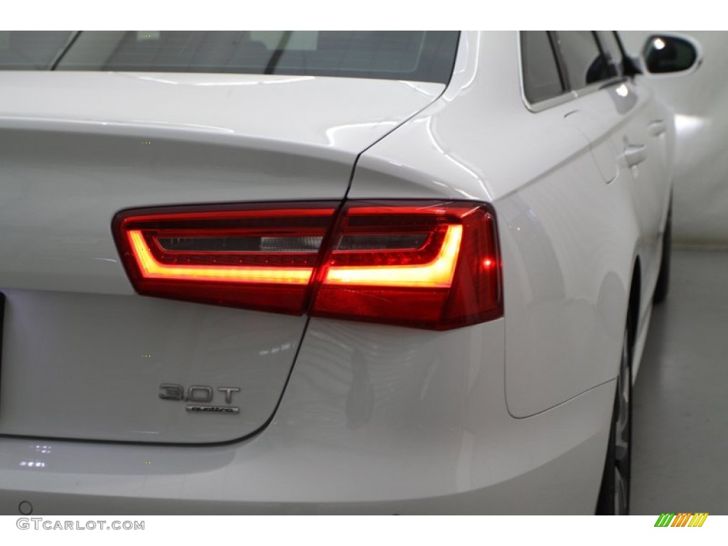 2012 A6 3.0T quattro Sedan - Glacier White Metallic / Nougat Brown photo #8