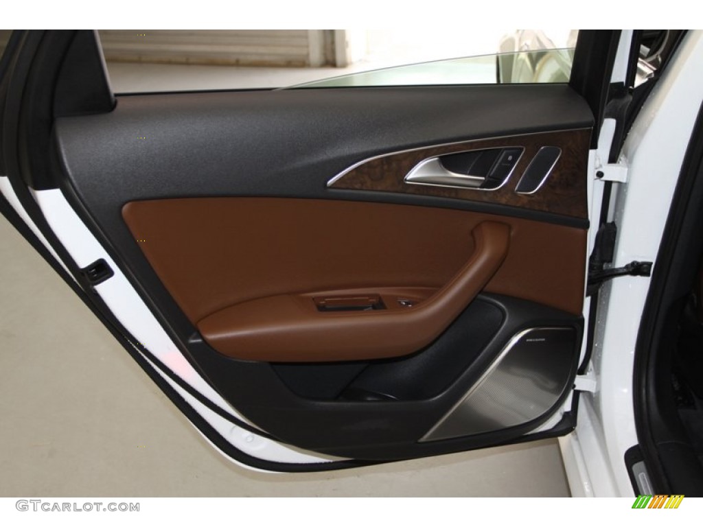 2012 A6 3.0T quattro Sedan - Glacier White Metallic / Nougat Brown photo #20