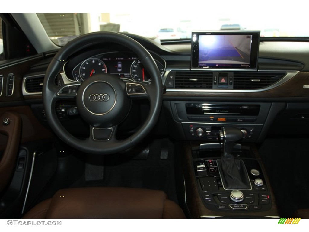 2012 A6 3.0T quattro Sedan - Glacier White Metallic / Nougat Brown photo #22