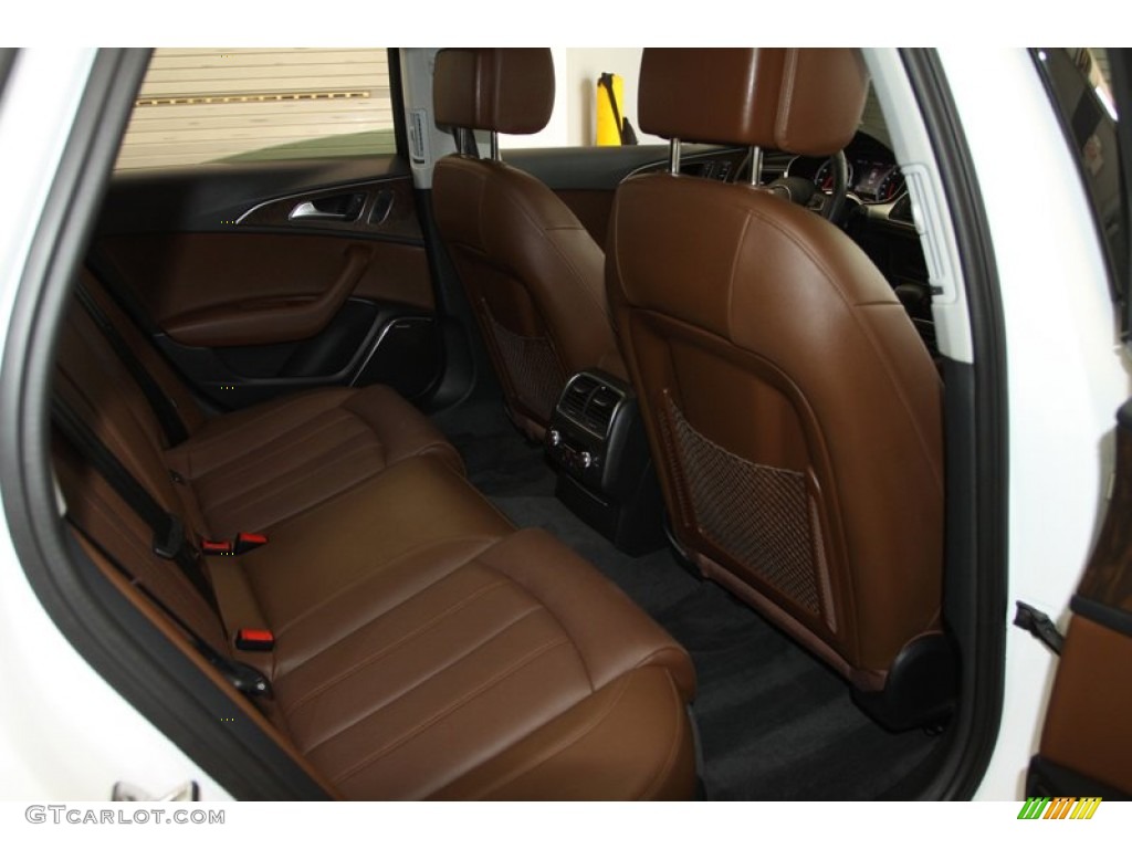 2012 A6 3.0T quattro Sedan - Glacier White Metallic / Nougat Brown photo #50