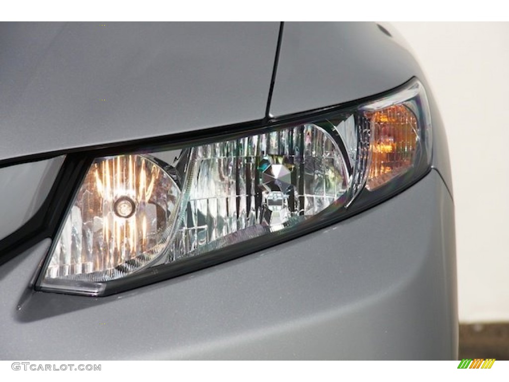 2013 Civic LX Sedan - Alabaster Silver Metallic / Gray photo #6