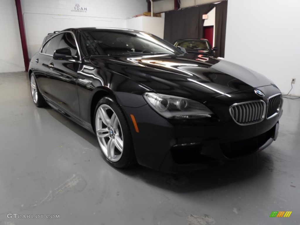 2013 6 Series 650i Gran Coupe - Jet Black / Black photo #12